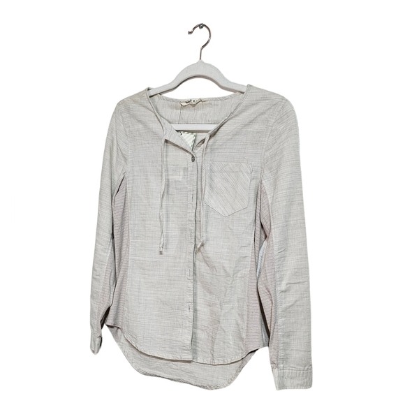 NWT Woolrich Women's outside air eco rich shirt regular fit beige size XS - Picture 9 of 10